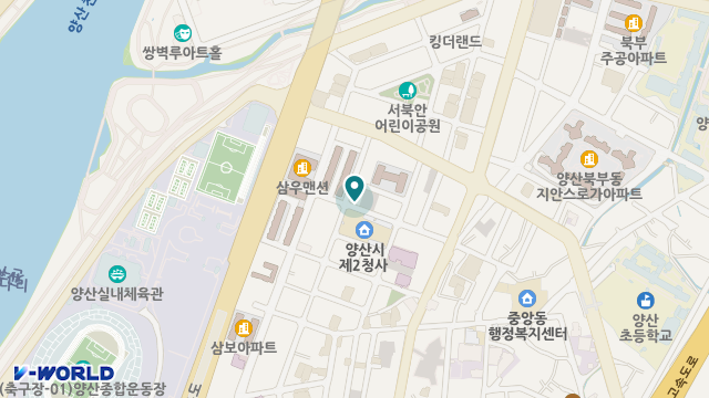 양산재가노인복지센터 위치 지도