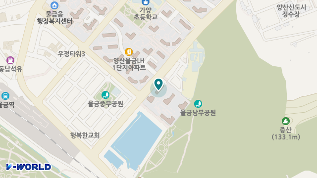 물금재가복지센터 위치 지도