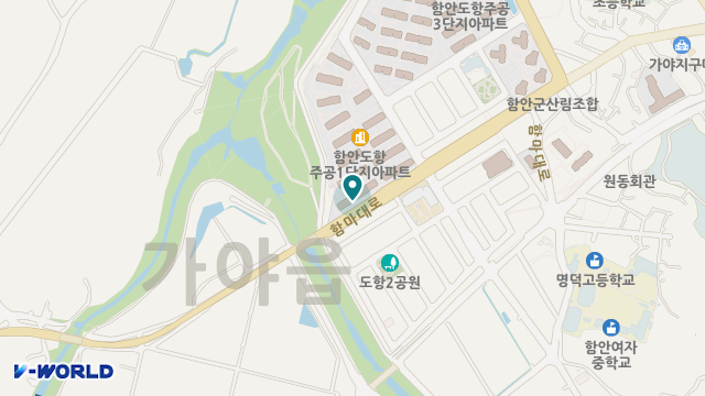 함안노인재가센터 위치 지도