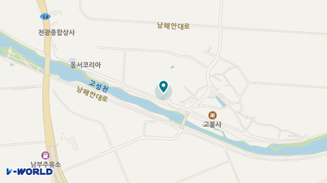 고성통합복지센터 위치 지도