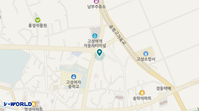 고성실버주간보호센터 위치 지도