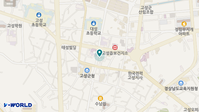 고성부모사랑복지센터 위치 지도