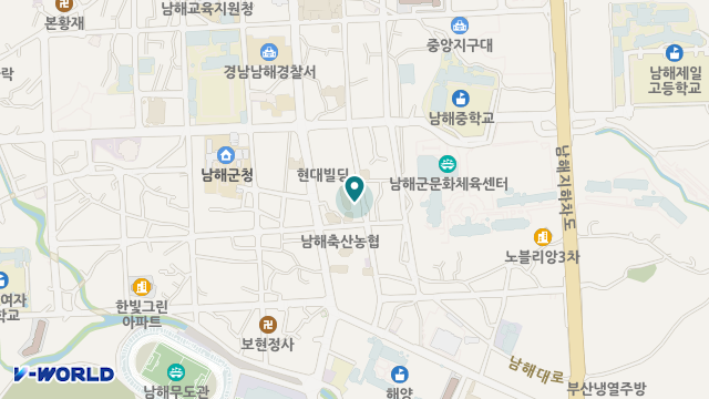 남해효자문노인복지센터 위치 지도