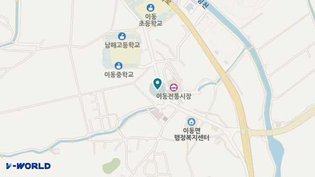 남해금산재가복지센터 위치 지도