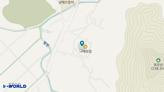 남해효사랑재가복지센터 위치 지도