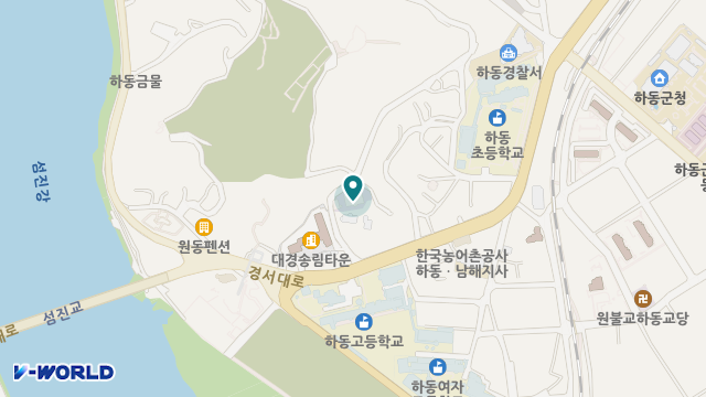 하동읍주간보호센터 위치 지도