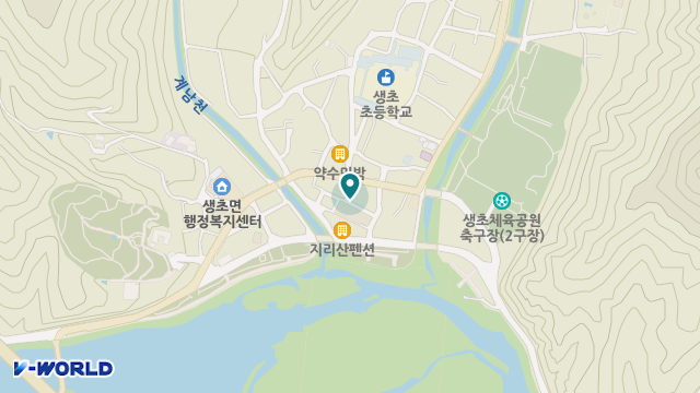 생초노인복지센터 위치 지도