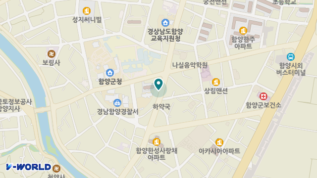 함양사랑재가노인복지센터 위치 지도