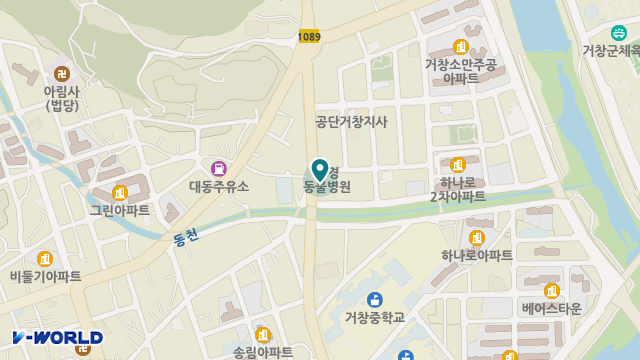 거창노인통합지원센터 위치 지도