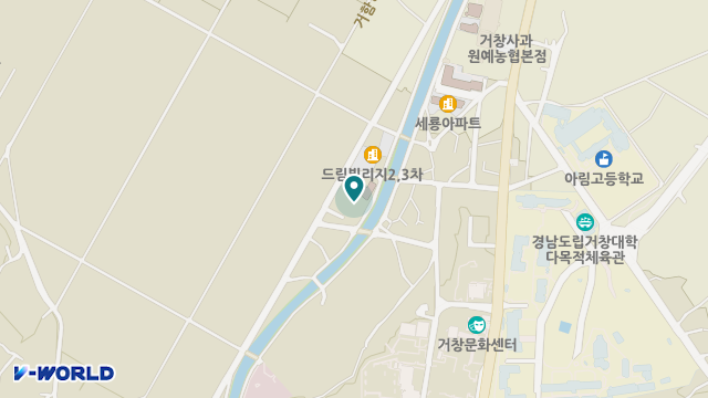 거창인애노인통합지원센터 위치 지도