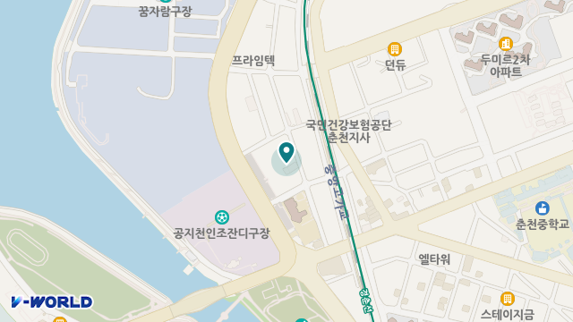 공지천재활통합복지센터 위치 지도