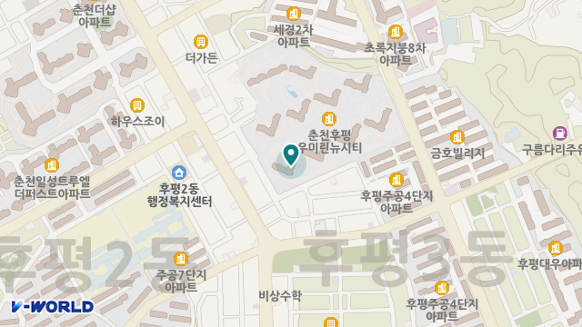 춘천재가노인복지센터 위치 지도