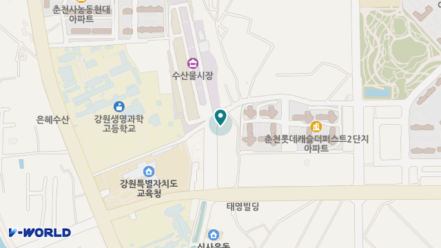 북춘천통합재가센터 위치 지도
