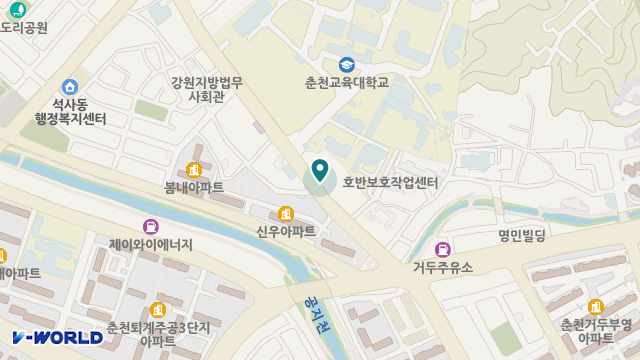 산들노인복지센터 위치 지도
