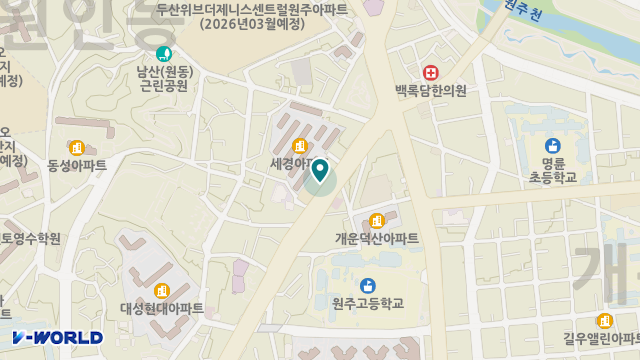 (주)대교뉴이프 방문요양센터 원주센터 위치 지도