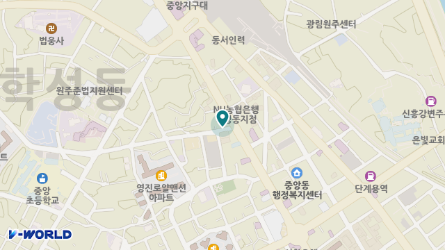 원주제일노인복지센터 위치 지도