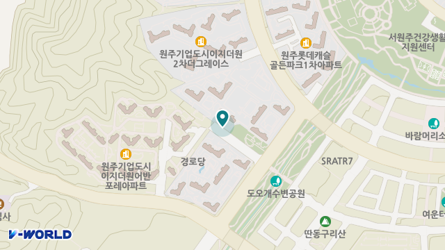 원주기업도시 청담재가방문요양센터 위치 지도