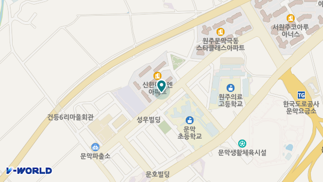 원주한사랑재가센터 위치 지도