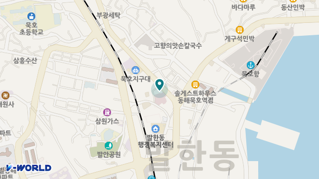 묵호재가복지센터 위치 지도