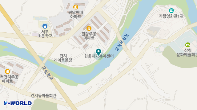 한울재가복지센터 위치 지도