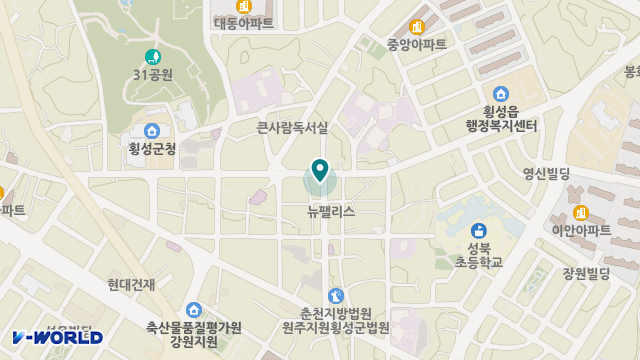 횡성동행복지요양센터 위치 지도