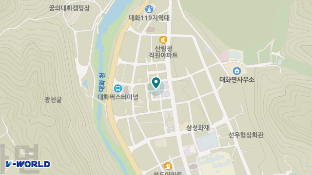 평창방문요양센터 위치 지도