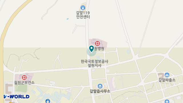 철원의료기 위치 지도
