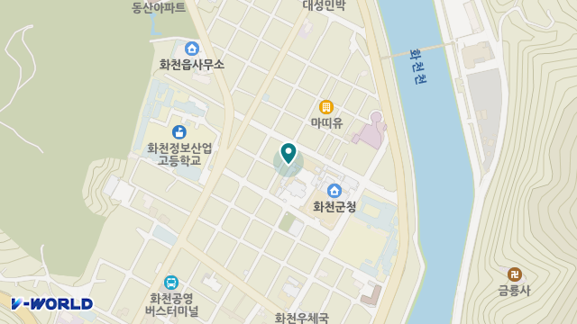 동행재가복지센터 화천점 위치 지도