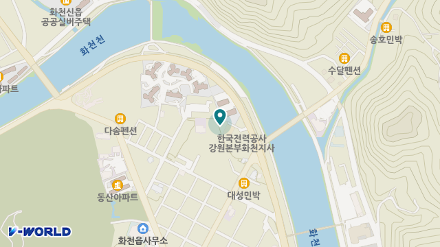 강원화천지역자활센터 부설 화천통합돌봄지원센터 위치 지도