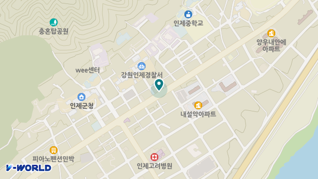 인제행복재가복지센터 위치 지도