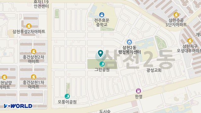 그린재가노인복지센터 위치 지도