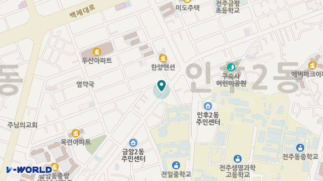 전주사랑방재가복지센터 위치 지도