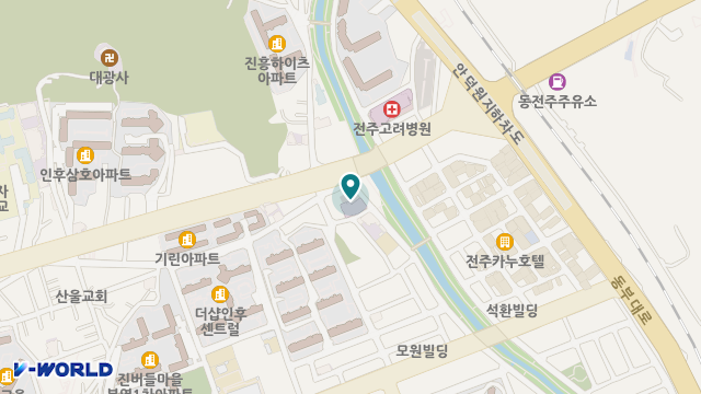 전주노블노인복지센터 위치 지도