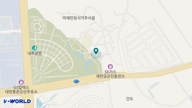 새만금재가노인복지센터 위치 지도