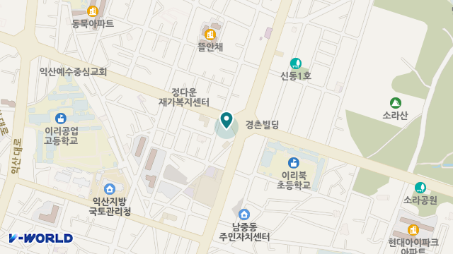 익산사랑방노인복지센터 위치 지도