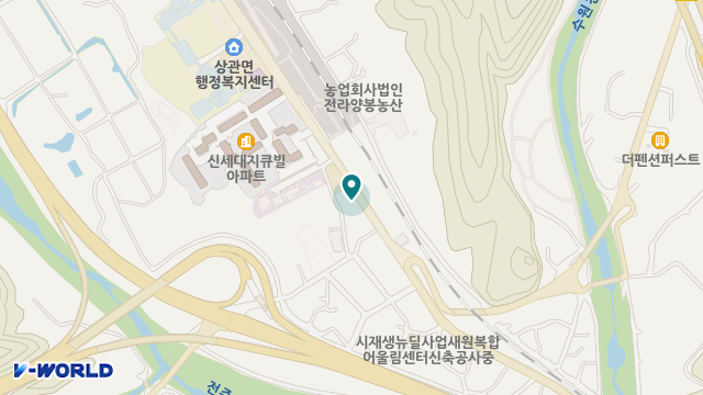 상관재가복지센터 위치 지도