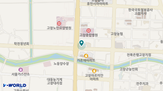 고창의료기 위치 지도