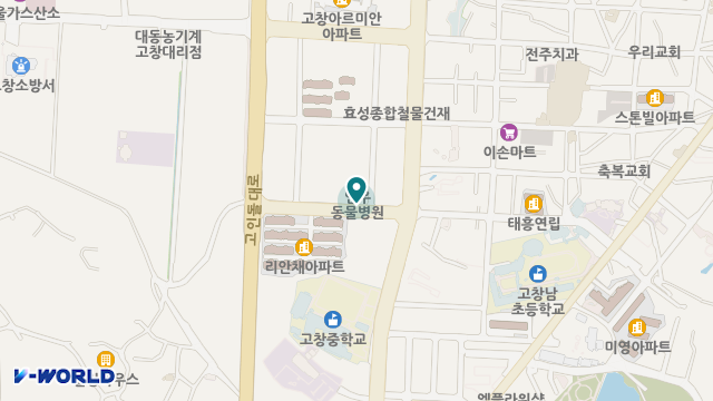 효자손재가노인복지센터 위치 지도