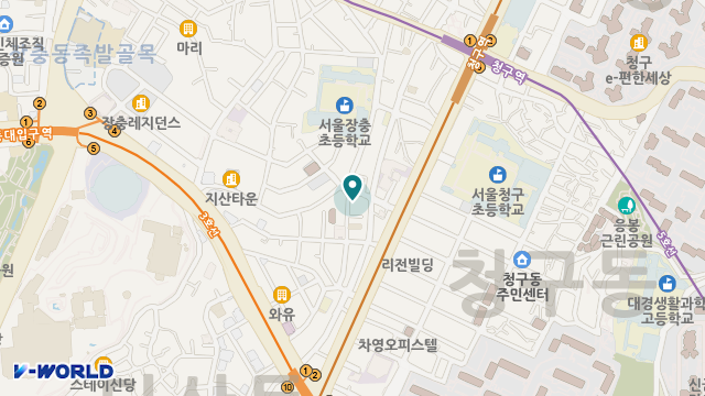 숭덕노인복지센터 위치 지도