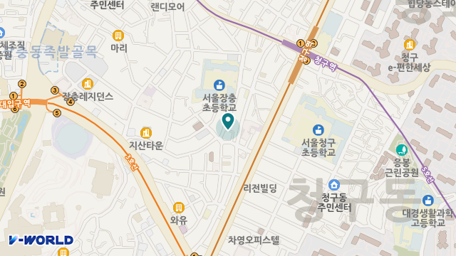 유정복지사랑보살핌 위치 지도