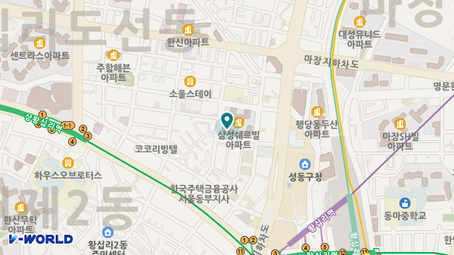 한마음 효 실버센터 위치 지도