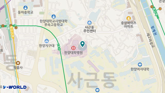 보건한양의료기 위치 지도