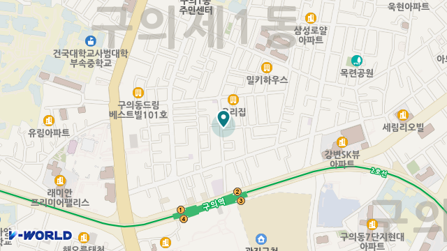 늘푸른건강의료기 위치 지도