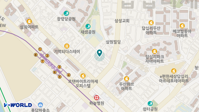 희망노인복지센터 위치 지도