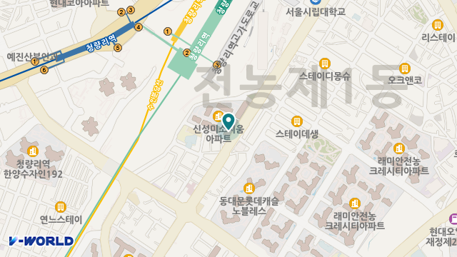 효노인복지센터 위치 지도