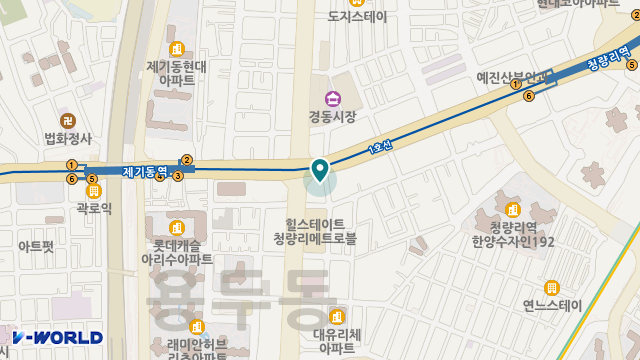 경동의료기상사 용두점 위치 지도