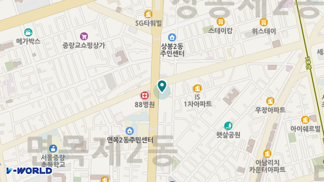 중랑제일재가복지센터 위치 지도