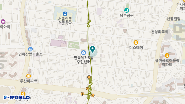 사가정노인복지센터 위치 지도