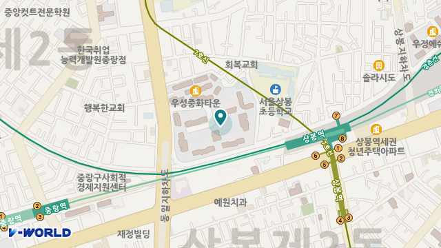 (A)비지팅엔젤스 중랑지점 위치 지도