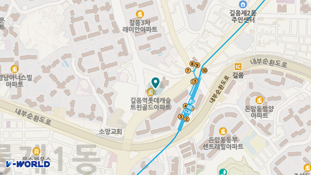 정다운재가노인복지센터 위치 지도
